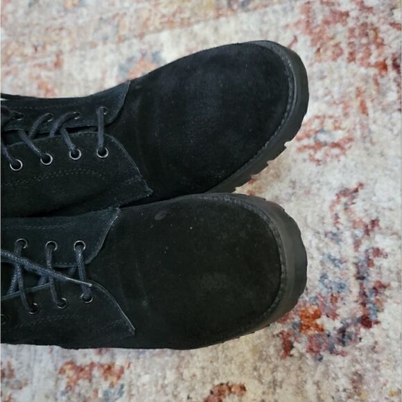 Charles David Lace-Up Suede Boots 7.5 - Picture 6 of 10